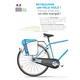 Marquage vélo avec BICYCODE® (obligatoire dès 2021)